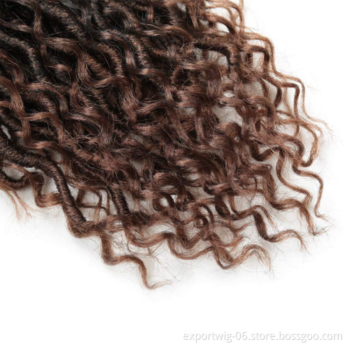 New Hairstyle River Locs Hair curly faux locs synthetic crochet braid hair extensions cheap river locs braid Hair bulk